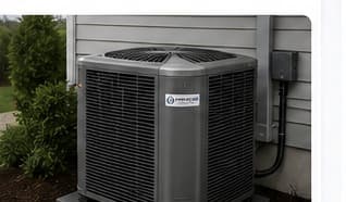 Outdoor air conditioning condenser